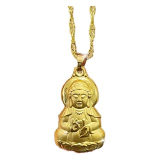 天相保平觀音金鑲玉項鍊禮盒, 24K金99.9%, 1個, 金色