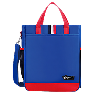 EDISH 英倫風兒童書包 時尚耐用 舒適減壓 首選, 34 x 29 x 11cm, 藍色, 1個