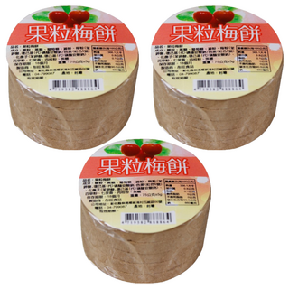 彤旺食品 果粒梅餅, 75g, 3個