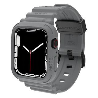 elkson quattro pro 41mm Apple Watch 9/8/7/6/5/4/se 柔韌透氣耐磨TPU軍規錶帶-鯊魚灰, 1入