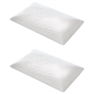 Ishur 伊舒爾 天然乳膠兒童枕 2個 抗菌防黴彈力支撐, 60 x 40 x 高5~6cm, 白色