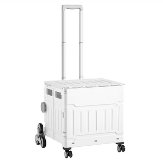 萬用折疊購物車 50L 8輪, 白色, 1個