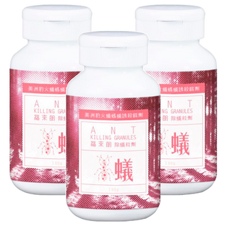 HUKUROU 福來朗 除蟻粒劑 100g 粒狀劑型 紅火蟻防治適用, 3罐