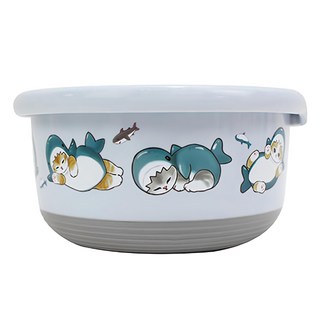 貓福珊迪 不銹鋼圓形保鮮餐碗, 鯊魚, 1個