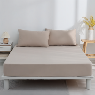 台灣 GOODin 竹棉防水床包 2個, 150 x 186cm, 棕色