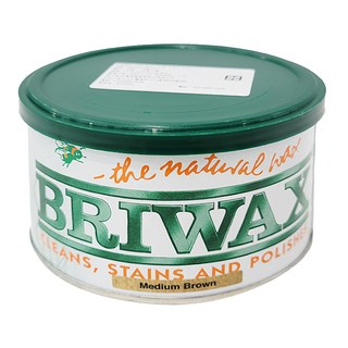 BRIWAX 拋光上色蠟 - 棕褐色 370g, 1罐