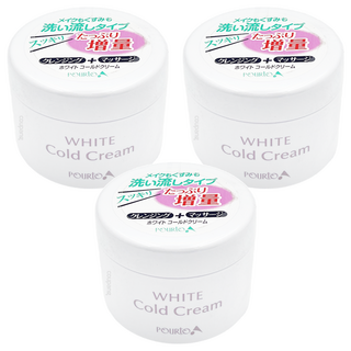 POURtO A 保濕卸妝冷霜 190g 可水洗型 無香料 無色素, 3罐