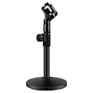 AHOYE 桌上型麥克風支架 穩固防震 高度可調 適用於直播錄音, 1個, 單一商品, 單一顏色