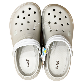 FUN PLUS 極致跳色布希鞋, 輕便旅遊必備, 250mm, 奶茶色