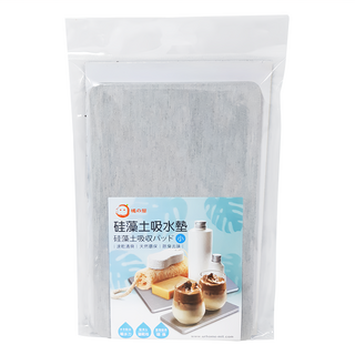 橘之屋 硅藻土吸水墊 速乾清爽 天然環保 除臭去味, 灰色, 1個