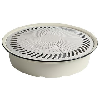 好玩旅物 多功能兩用雙層瀝油麥飯石不沾鍋烤盤, 27.4cm, 1個