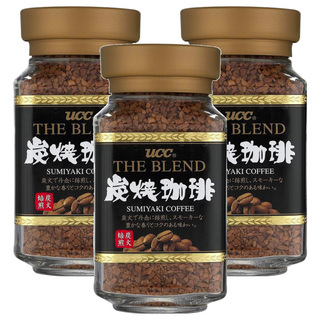 ucc 炭燒即溶咖啡, 90g, 1入, 3罐
