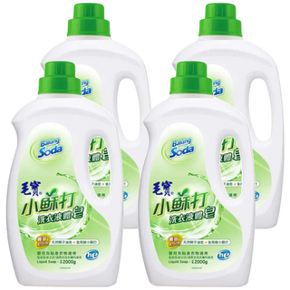 毛寶小蘇打洗衣液體皂 - 天然椰子油精製 適用於嬰兒及黏身衣物, 2kg, 4桶