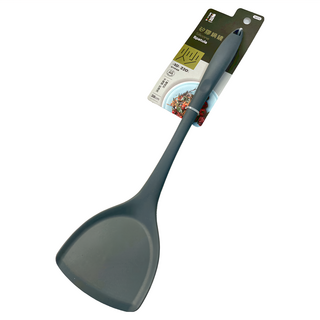 樂司廚品 AY樂司 矽膠鍋鏟, 食品級矽膠, 耐熱220度, 適用不沾鍋具, 人體工學握柄, 316不鏽鋼, K0371, 1支