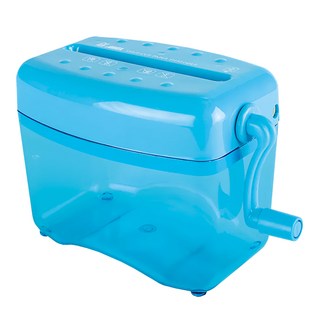 ABEL 力大牌 直條型手動式碎紙機, 04801, 蔚海藍