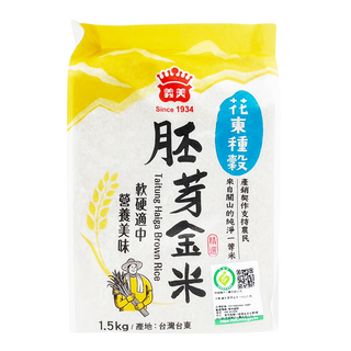 義美 花東種穀米胚芽金米, 1.5kg, 1包