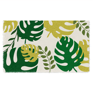 All In Home 窩在家 防滑耐磨 室內刮泥地墊, 北歐龜背竹, 1個