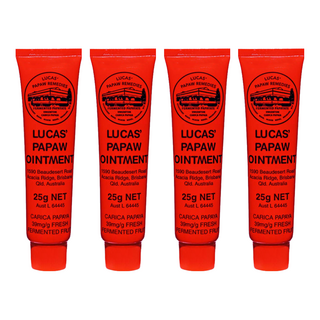 LUCAS' PAPAW REMEDIES 25g 澳洲經典百年品牌 保持肌膚水份 緩解肌膚乾燥, CARICA PAPAYA, 4件
