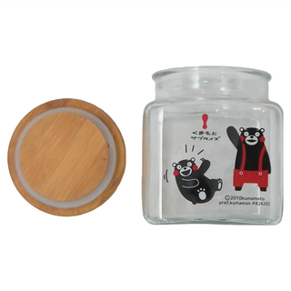 GLASSHOUSE KUMAMON 玻璃儲物罐, 725ml, 1個