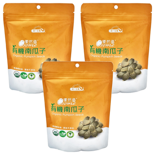 統一生機 果然優 有機南瓜子, 180g, 3包