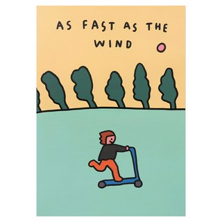 ZERO PER ZERO A3海報 13 滑板車, 42 x 29.7cm