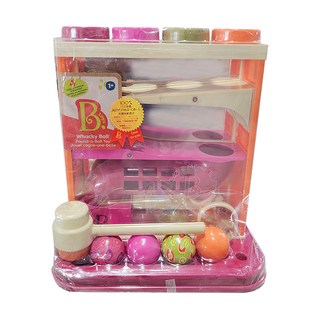 B.toys 哇哈槌槌球 感統玩具 1歲以上, 洋粉色, 1組