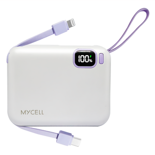 MYCEll 積進科技 mini Air PD 20W 帶線行動電源 10000mAh USB-C + Lightning 原廠保固, MY-PC-049, 白色