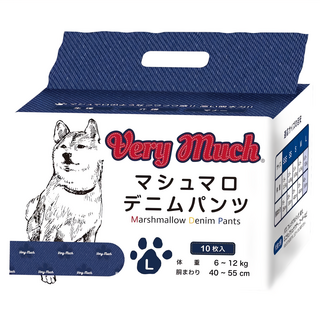 Verymuch 棉花糖牛仔寵物尿褲, L(6~12kg 腰圍40~55cm)