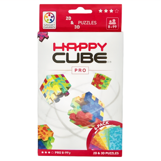 SMART GAMES 益智方塊 Happy Cube Pro 2D & 3D 拼圖 適合8-99歲, 多色, 1個