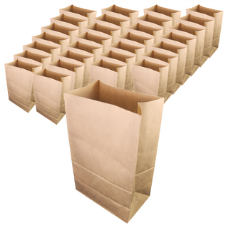 本牛皮紙方形抱袋#12A275 寬190x高350x摺邊120mm 烘焙包裝首選, 1本, 50入