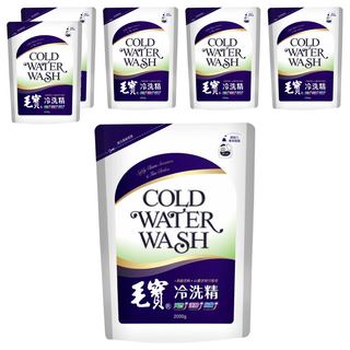 毛寶 冷洗精補充包, 2kg, 6包