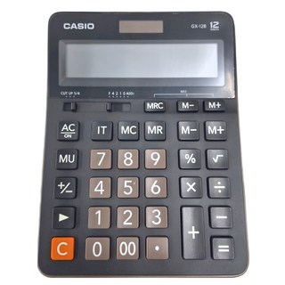 CASIO 卡西歐 計算機, GX-12B-BK, 1個