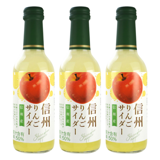 木村飲料 信州蘋果風味汽水 原汁含有率50%, 240ml, 3瓶