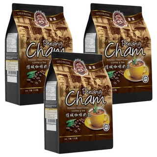 COFFEE TREE 咖啡樹 牌 檳城拉茶風味香滑奶茶 四合一 鴛鴦咖啡奶茶 15包, 40g, 3袋