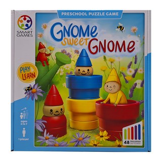 SMART GAMES 小精靈捉迷藏 GNOME SWEET GNOME學前拼圖遊戲，適合3-7歲兒童, 37938, 1組, 不適用, 和誼創新