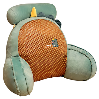 卡通三角靠枕, 恐龍 綠色 + 咖啡色