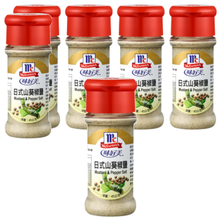 McCormick 味好美 日式山葵椒鹽，帶有山葵的嗆味以及胡椒的辛辣與鹹味，適用於油炸食品、燒烤料理，增香提味, 45g, 6瓶