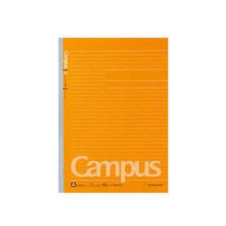 KOKUYO Campus點線筆記本 A4 40張, 條列式筆記輕鬆對齊, 100%日本製, 橘色, 1本