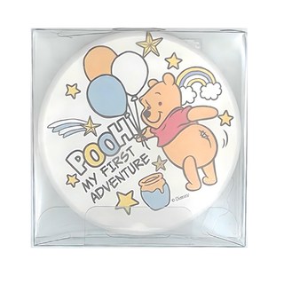 收納王妃 迪士尼扭屁杯墊, 白色 星星維尼, 1組