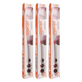 GC Ruscello 軟毛牙刷 B-20S 呵護牙齦 適合刷牙容易流血/牙齦疼痛者, 1入, 3支