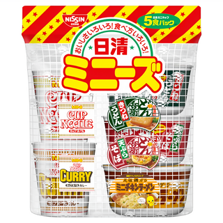 NISSIN 日清 迷你杯麵 Set 5入, Q彈滑順麵條，獨特湯底, 1組
