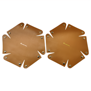 KUIBAO 快豹生活 Mule皮革收納托盤 大號 2個, 橙色, 1組