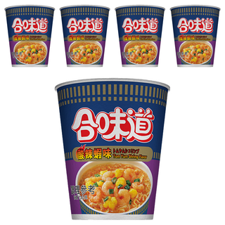 CUP NOODLE 合味道 酸辣蝦海鮮味杯麵, 5入