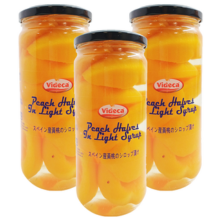 Videca 維德卡 特級切片水蜜桃, 700公克, 西班牙產, 400g, 3罐