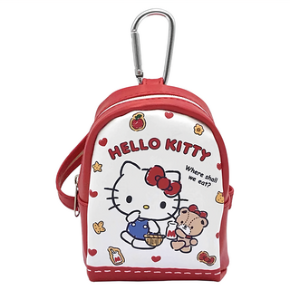 Hello Kitty 凱蒂貓 PU背包式零錢袋, 2022年11月1日製造, 白色, 9 x 12 x 5cm