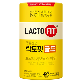 Chong Kun Dang 鍾根堂 LACTO-FIT 益生菌, 50包, 2g, 1罐