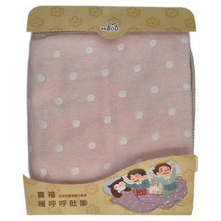 HiBOU 喜福 6重紗暖暖呼呼肚圍 1-5歲適用, 100%純棉, 寶貝粉