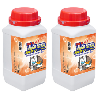 百貨通 過碳酸鈉去污粉 日本製 強力去除頑固污漬, 2罐, 1.2kg