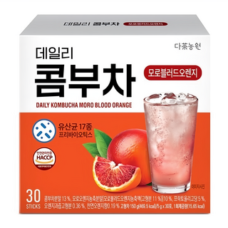 Danongwon 每日康普茶 隨身包 血橙, 5g, 30條, 1盒
