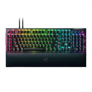 RAZER 雷蛇 BlackWidow 黃軸 V4 Pro 電競機械式鍵盤, RGB